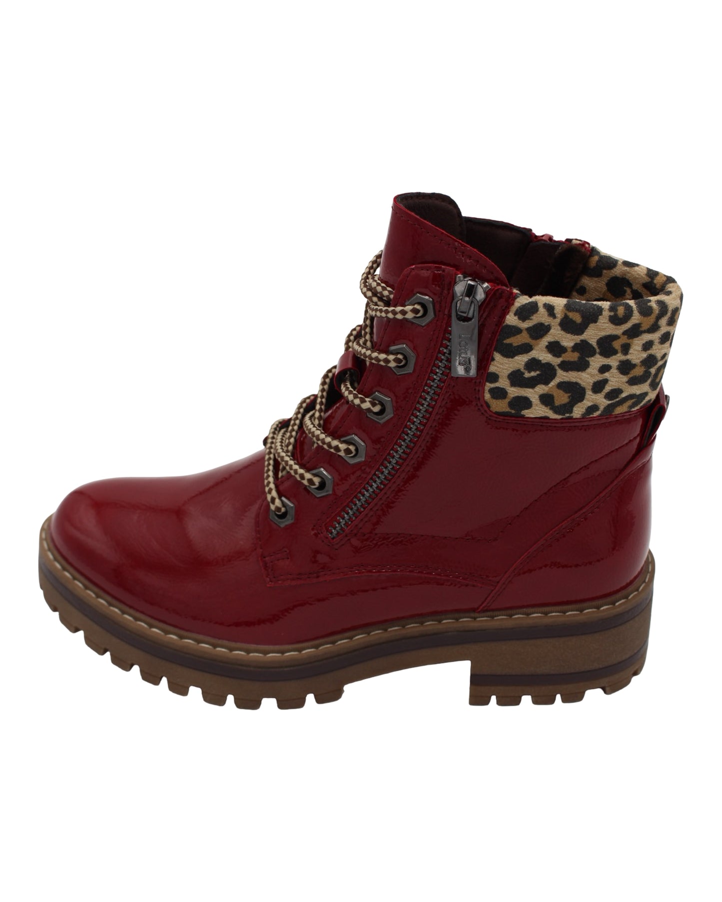 Lotus - Ladies Ankle Boots Red (4072)