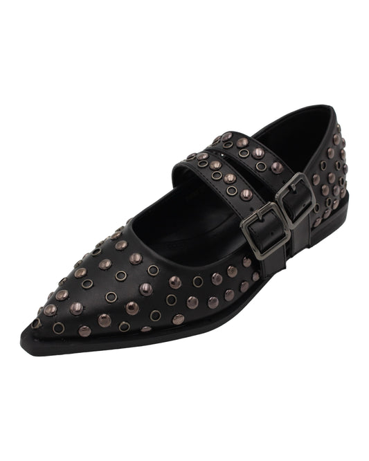 Una Healy - Ladies Shoes Black, Stud (4084)