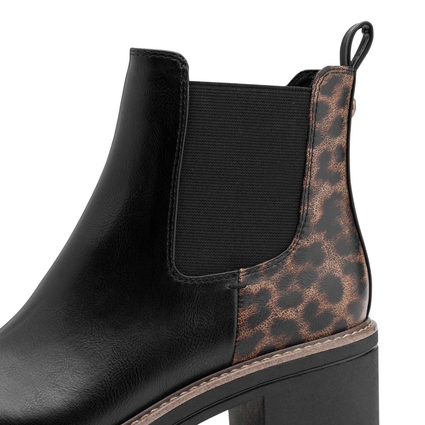 Marco Tozzi - Ladies Ankle Boots Black, Leopard (4088)