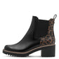 Marco Tozzi - Ladies Ankle Boots Black, Leopard (4088)