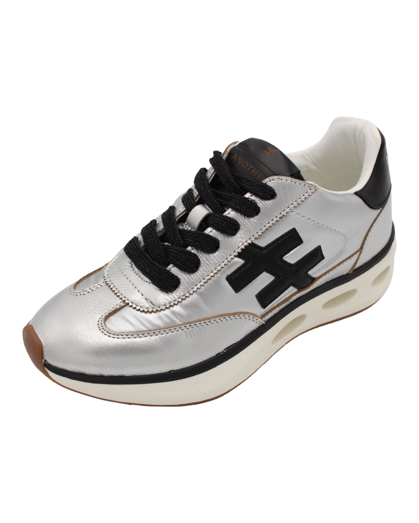Another Trend - Ladies Trainers Silver, Black (4091)