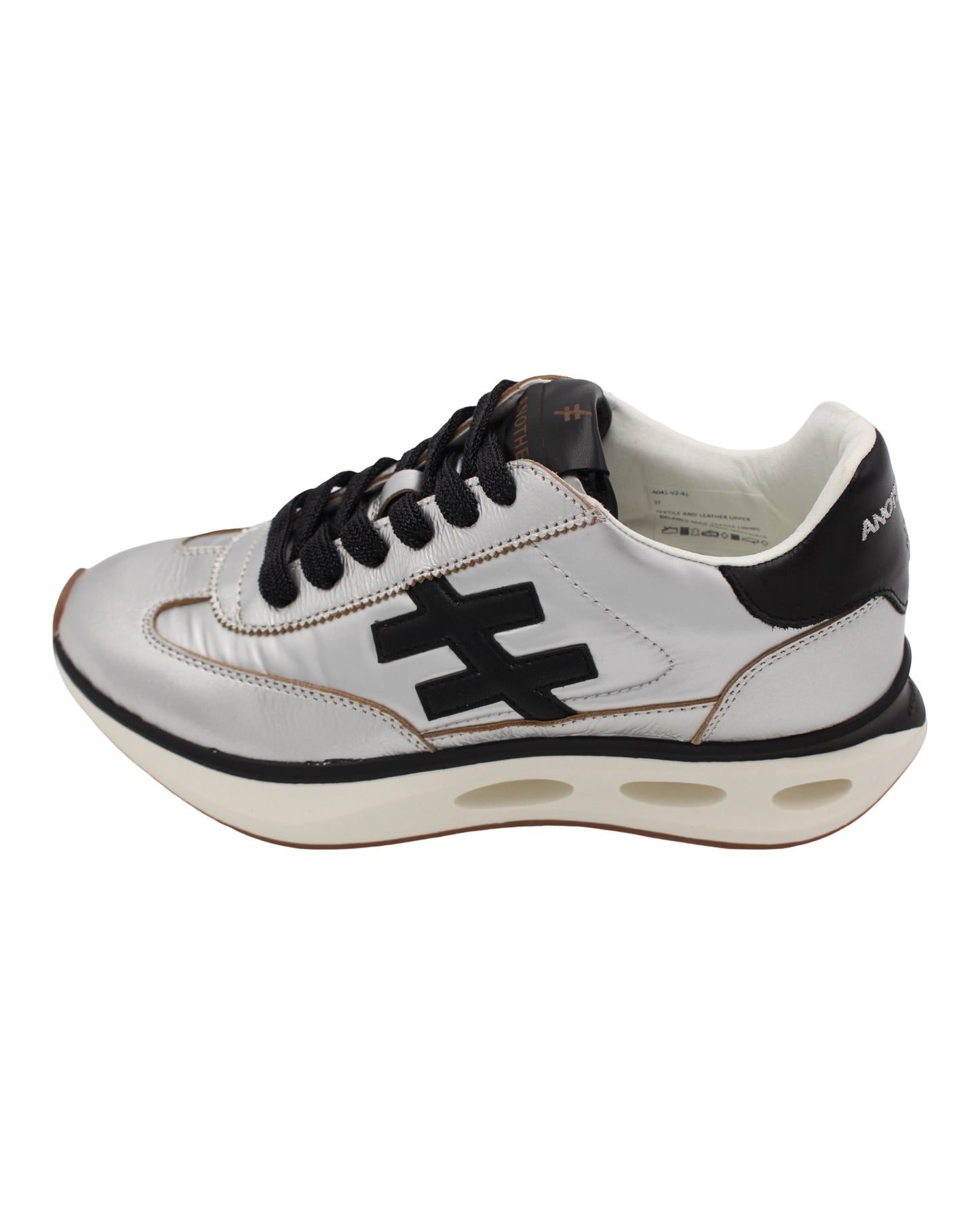 Another Trend - Ladies Trainers Silver, Black (4091)