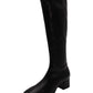 Miss Elastic - Ladies Long Boots Black (4104)