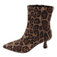 Una Healy - Ladies Ankle Boots Leopard Print (4173)