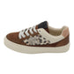 Drilleys - Ladies Trainers Brown, Cream, Leopard (4180)