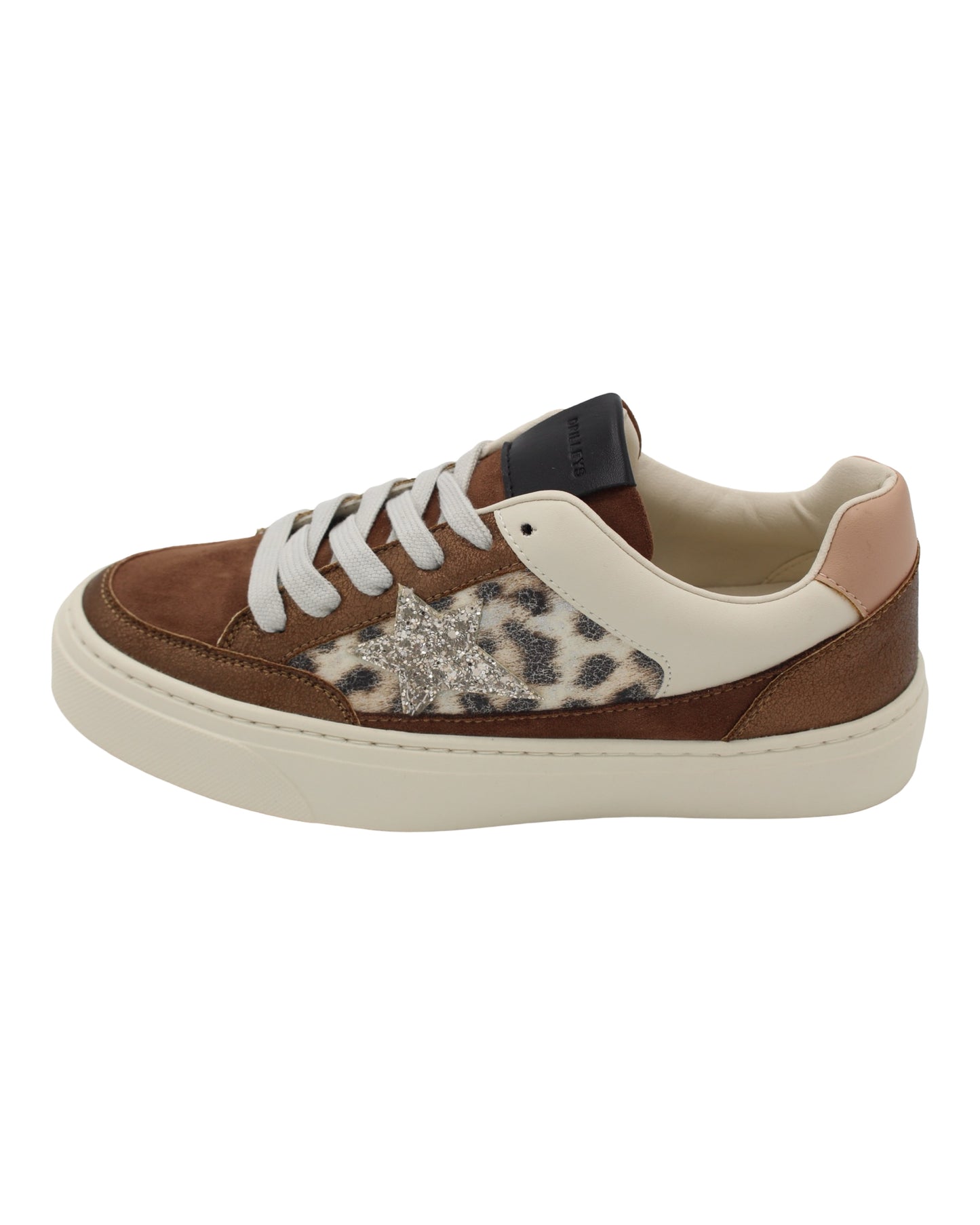 Drilleys - Ladies Trainers Brown, Cream, Leopard (4180)