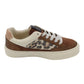 Drilleys - Ladies Trainers Brown, Cream, Leopard (4180)