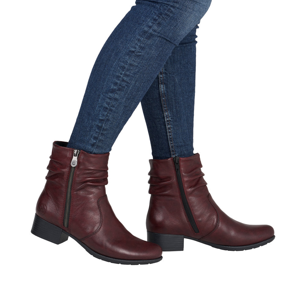 Rieker - Ladies Ankle Boots Burgundy (4181)