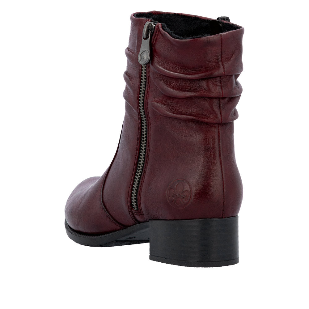 Rieker - Ladies Ankle Boots Burgundy (4181)