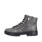 Rieker - Ladies Ankle Boots Silver, Black (4184)