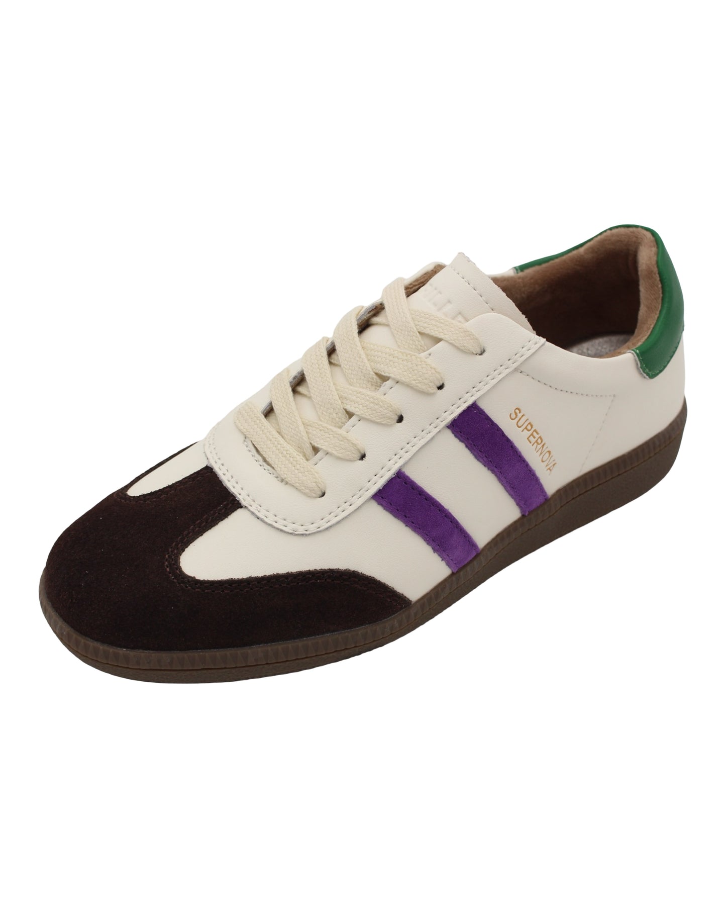 Drilleys - Trainers White, Chocolate, Purple (4299)