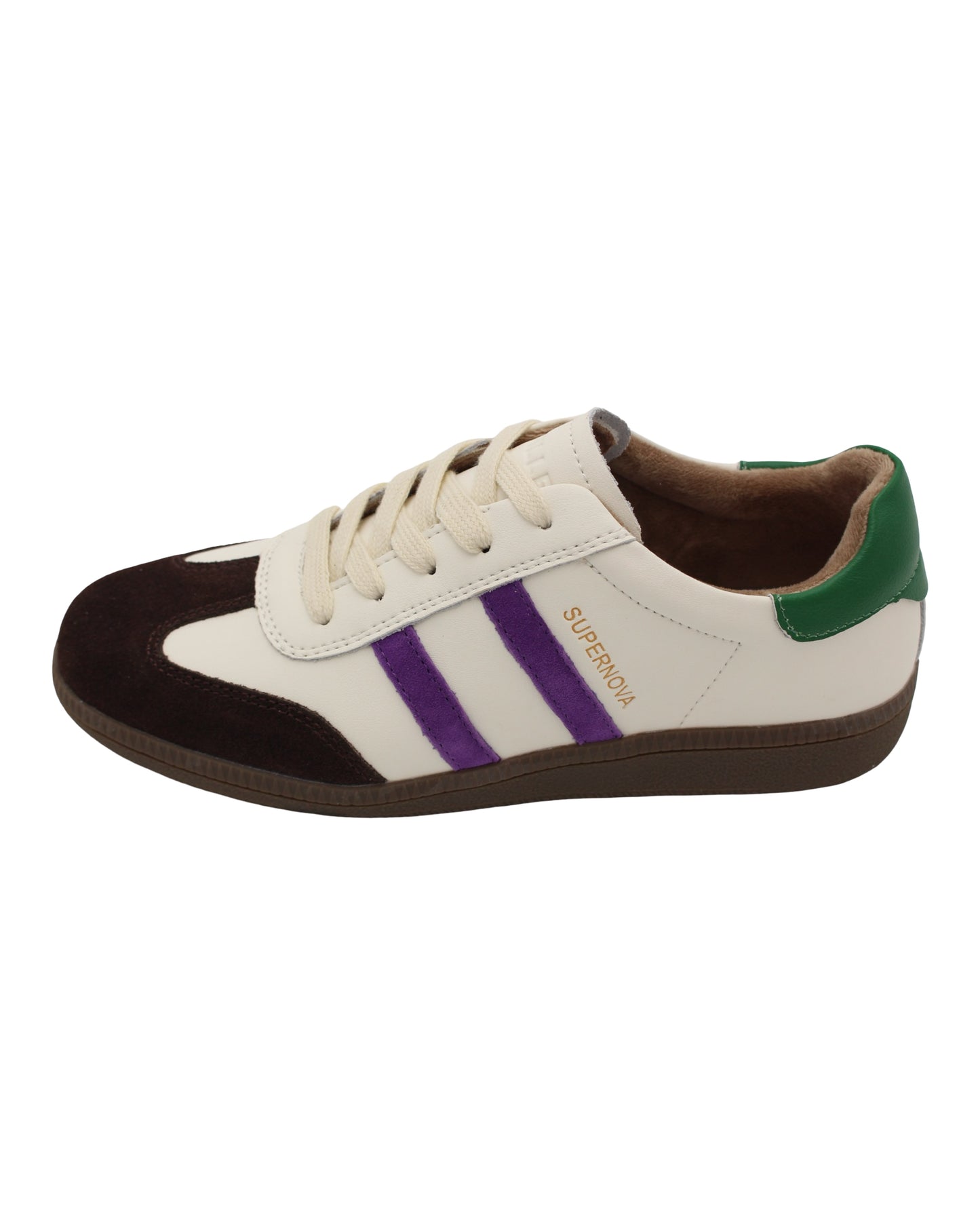 Drilleys - Trainers White, Chocolate, Purple (4299)
