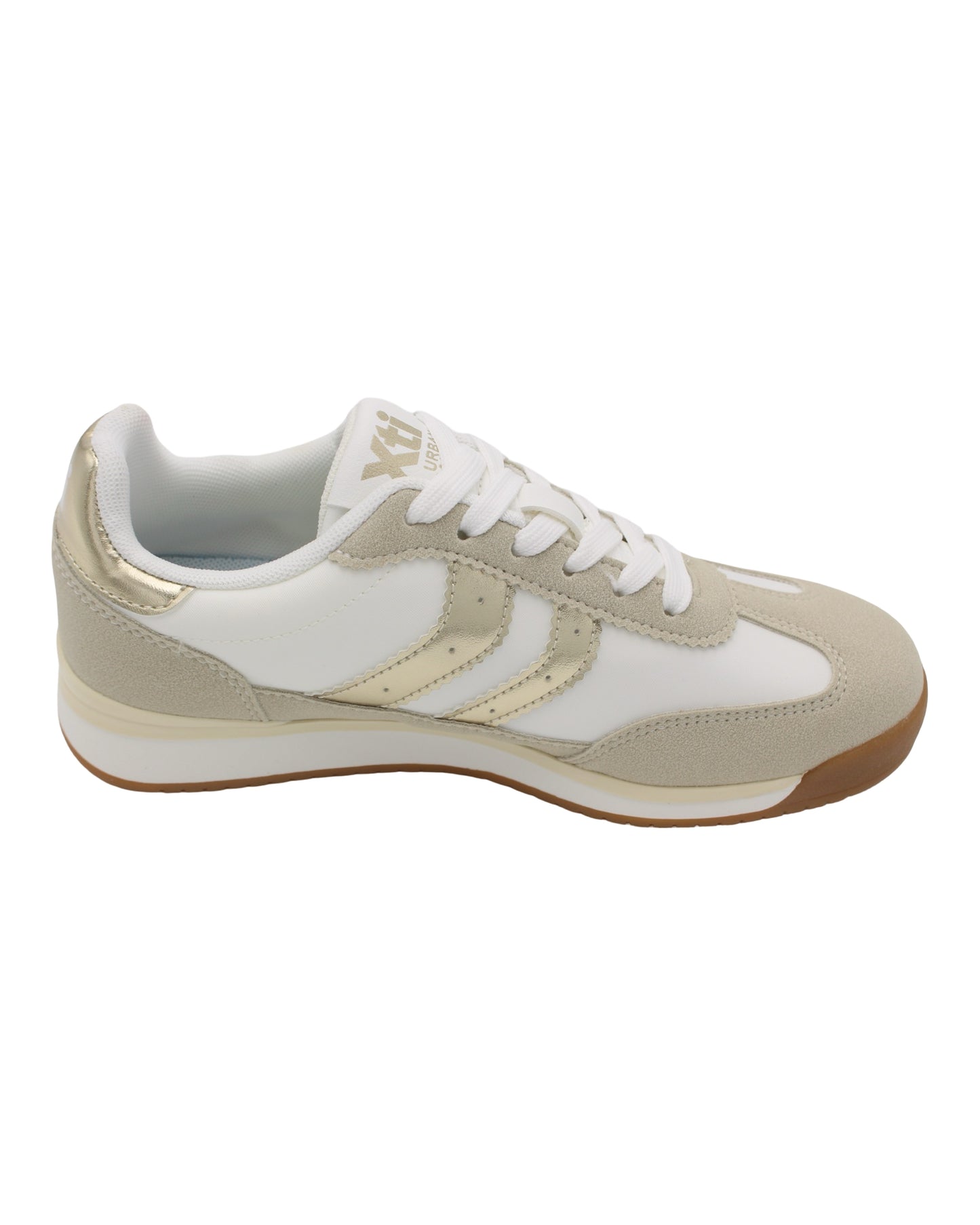 Xti - Ladies Trainers White, Cream, Gold (4305)