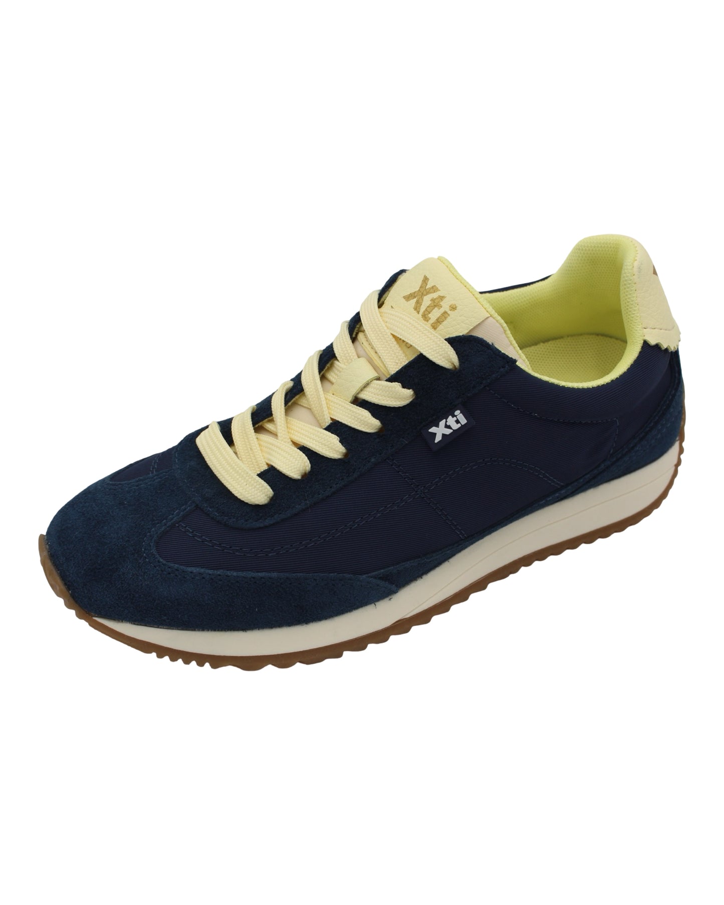 Xti - Ladies Trainers Navy, Lemon (4306)
