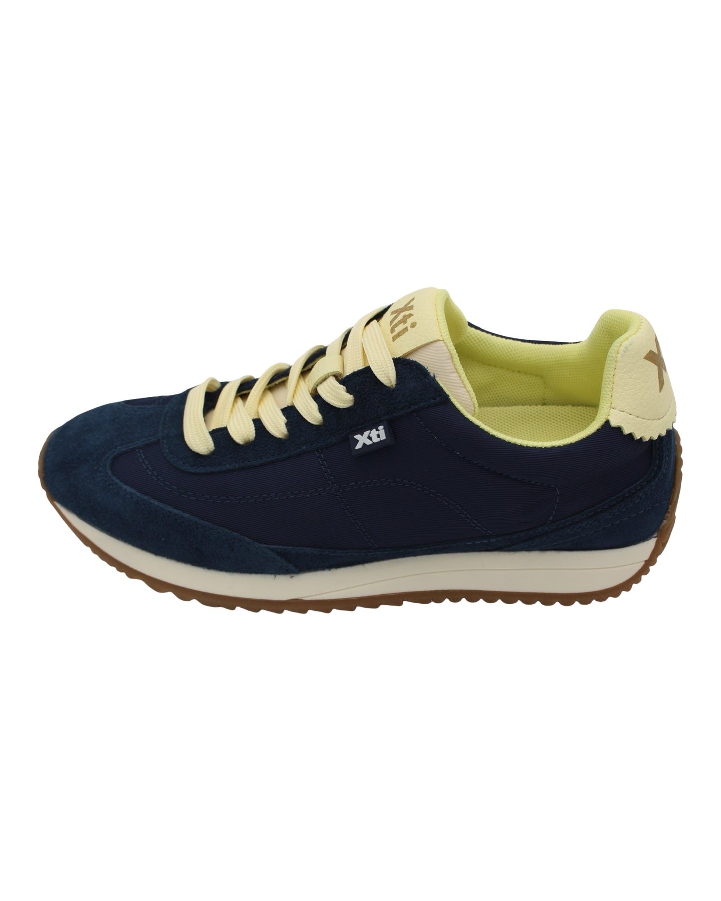 Xti - Ladies Trainers Navy, Lemon (4306)