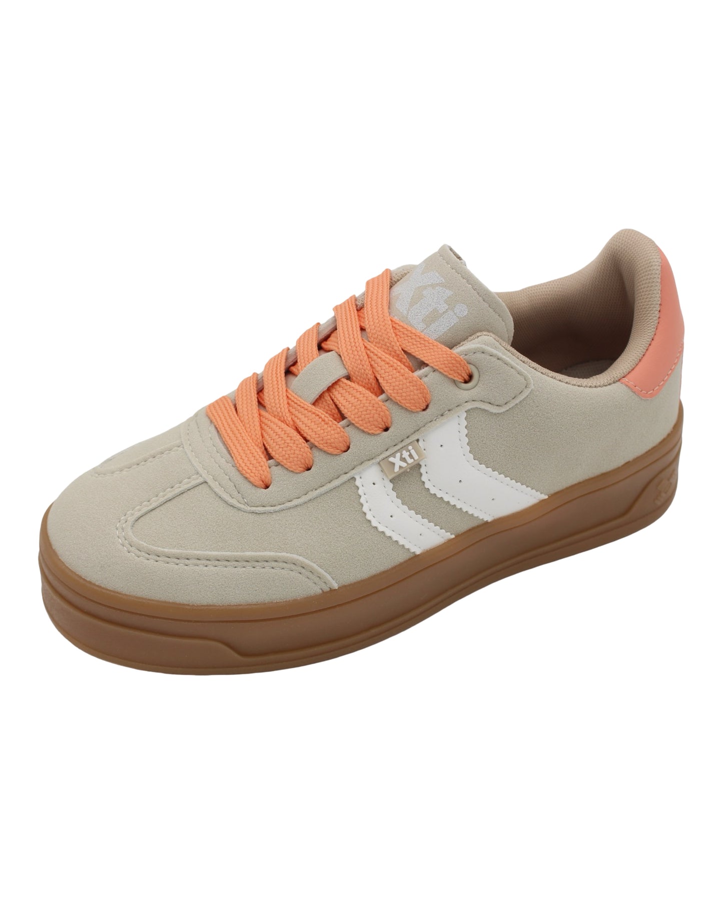 Xti - Ladies Trainers Nude, Coral (4308)