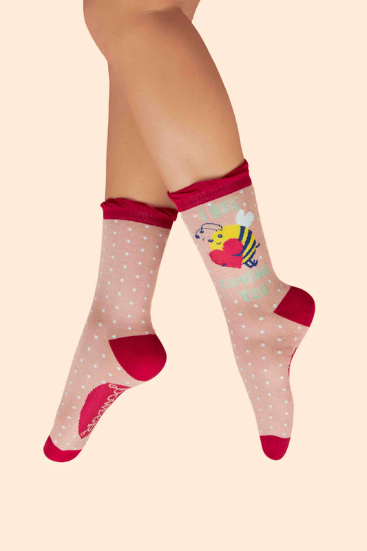 Powder Design Ltd - Accessories  Socks I Bee Loving You Petal (3351)