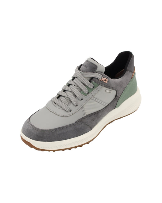 Geox Trainers  Grey Stone Suede