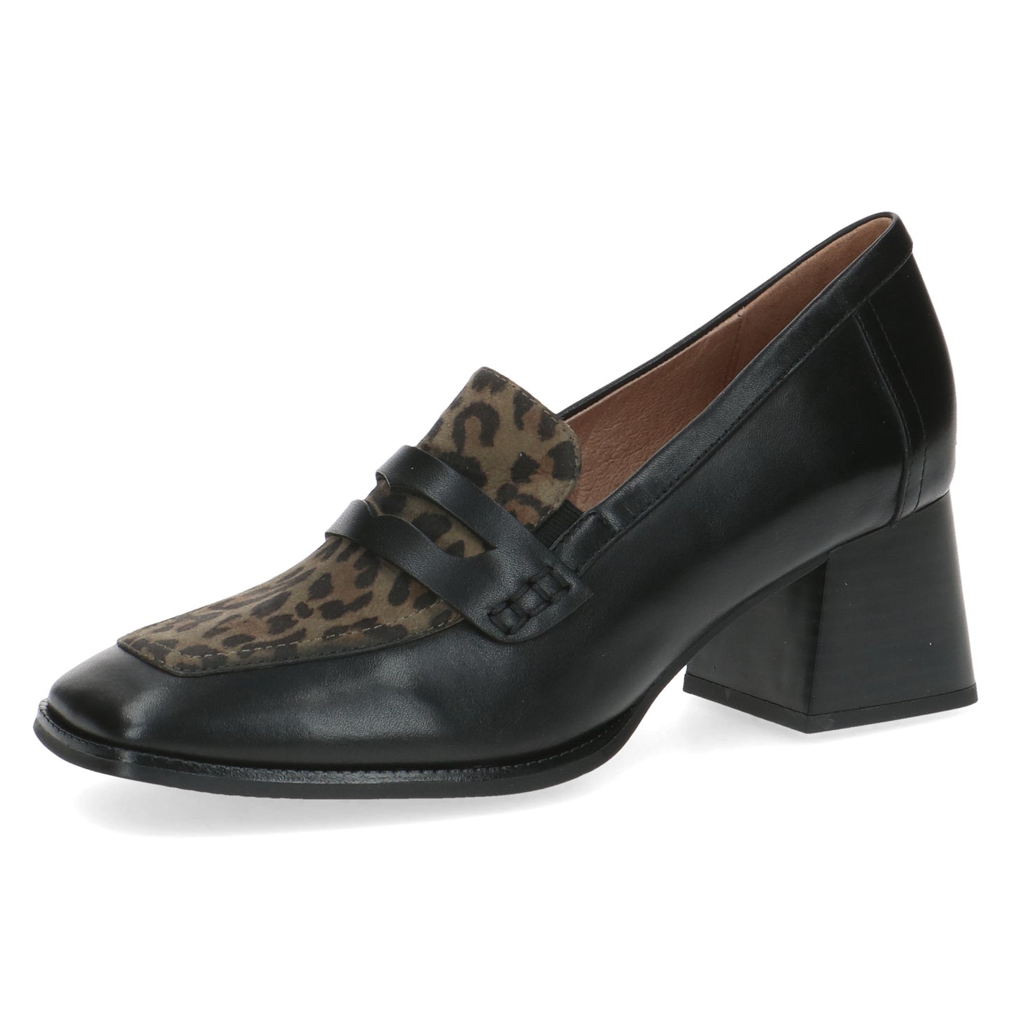 Caprice Shoes  Black/Leopard comb