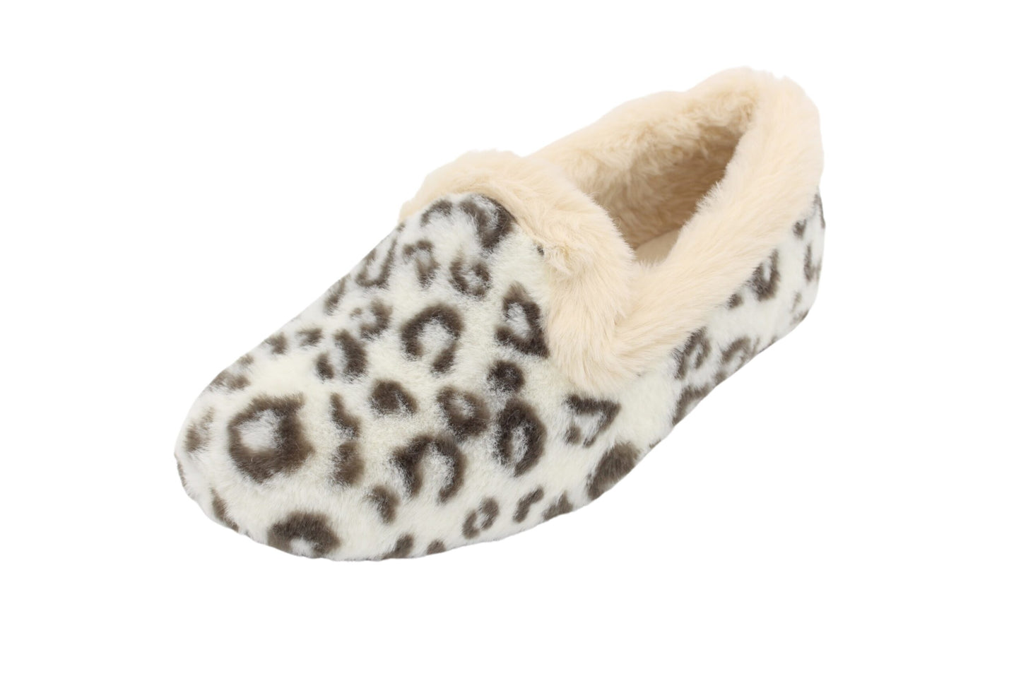 Lunar House Shoes  Cream/Leopard