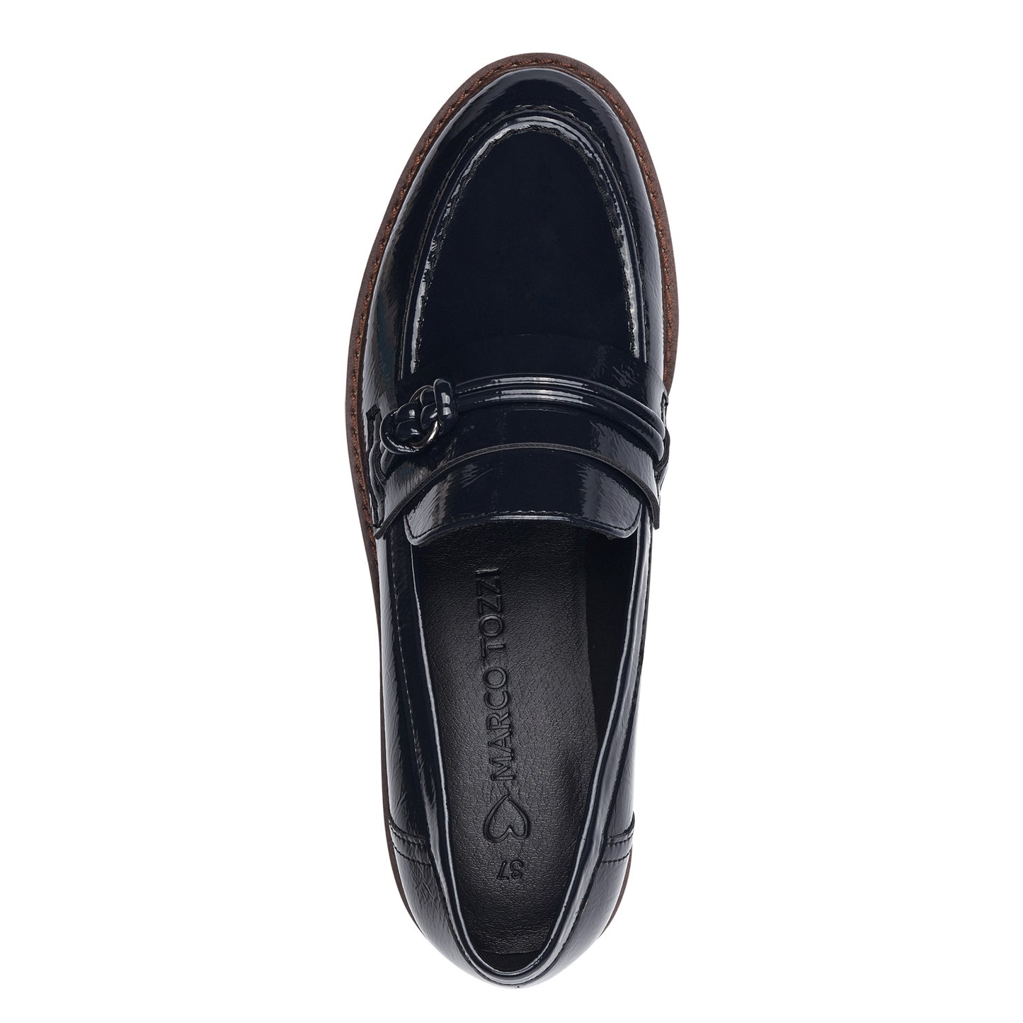 Marco Tozzi Loafers  Navy Patent