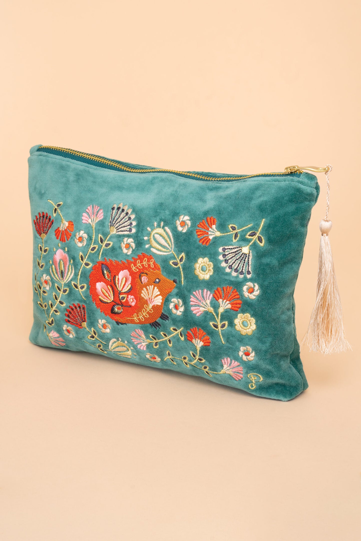 Powder Design Ltd Bags  Folk Art Hedgehog Aqua