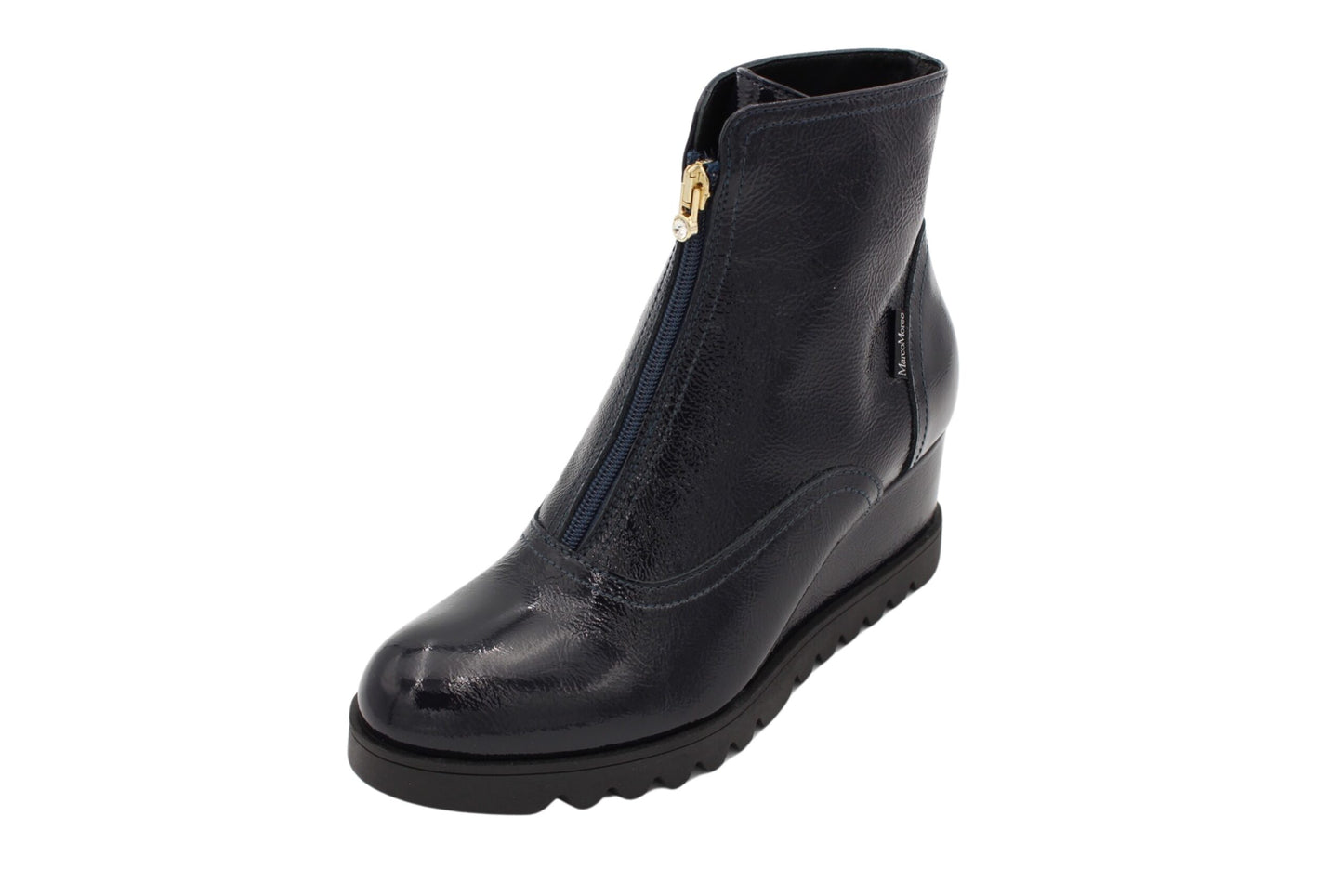 Marco Moreo Ankle Boots  Navy Patent